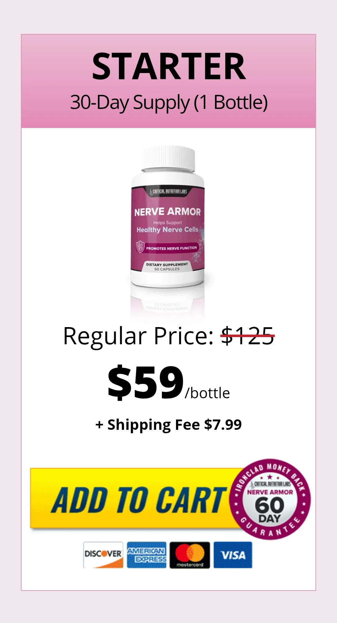 Nerve Armor™ 1 bottle pricing